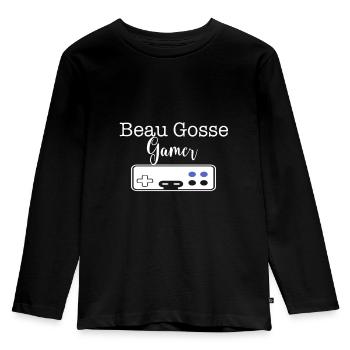 beau gosse Gamer - T-shirt manches longues Premium Enfant - noir - Devant - AI Model Kid Male (0cm)