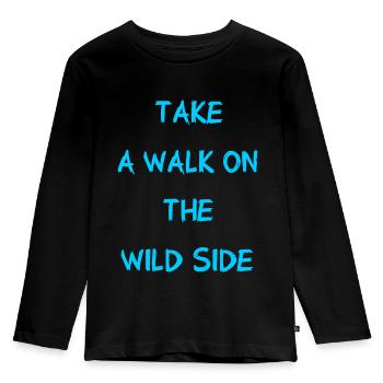 Take A Walk On The Wild Side - Walk - Page - Kids' Premium Longsleeve Shirt - black - Front - AI Model Kid Male (0cm)
