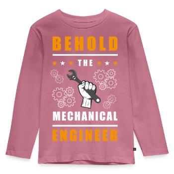 Mechanical Engineer Design - Kids' Premium Longsleeve Shirt - mauve - Front - AI Model Kid Female (0cm)