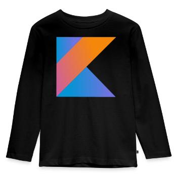 programmateur nerd computer source nouveau K sign pc c - T-shirt manches longues Premium Enfant - noir - Devant - AI Model Kid Male (0cm)