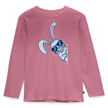Cool Easter Bunny Easter Bunny Happy Easter - Kids' Premium Longsleeve Shirt - mauve - Front - AI Model Kid Female (0cm)