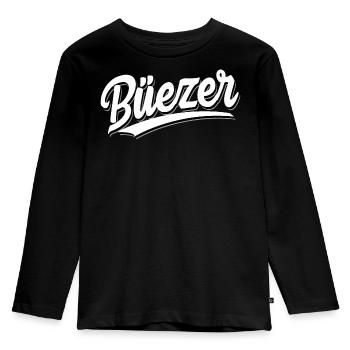 Büezer - Suisse - Dialecte - T-shirt manches longues Premium Enfant - noir - Devant - AI Model Kid Male (0cm)