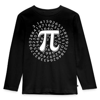 Pi Day - Happy Pi Day - Kids' Premium Longsleeve Shirt - black - Front - AI Model Kid Male (0cm)