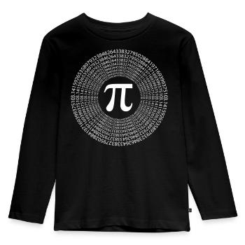 Pi Day - Happy Pi Day - Kids' Premium Longsleeve Shirt - black - Front - AI Model Kid Male (0cm)