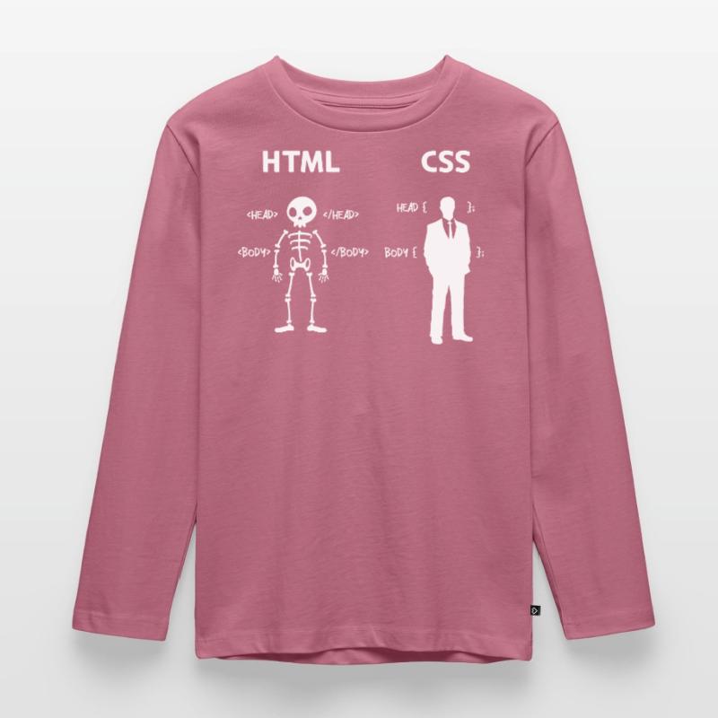 Code Css C++ Php Java Développeur Code Scripting T-shirt manches longues Premium Enfant