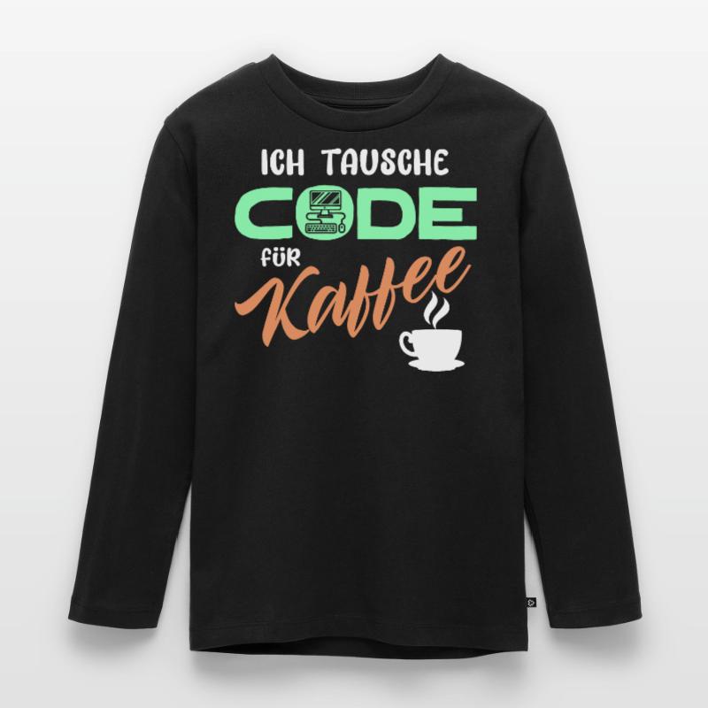 Code Developer Statement Programmierer Computer Kinder Premium Bio Langarmshirt