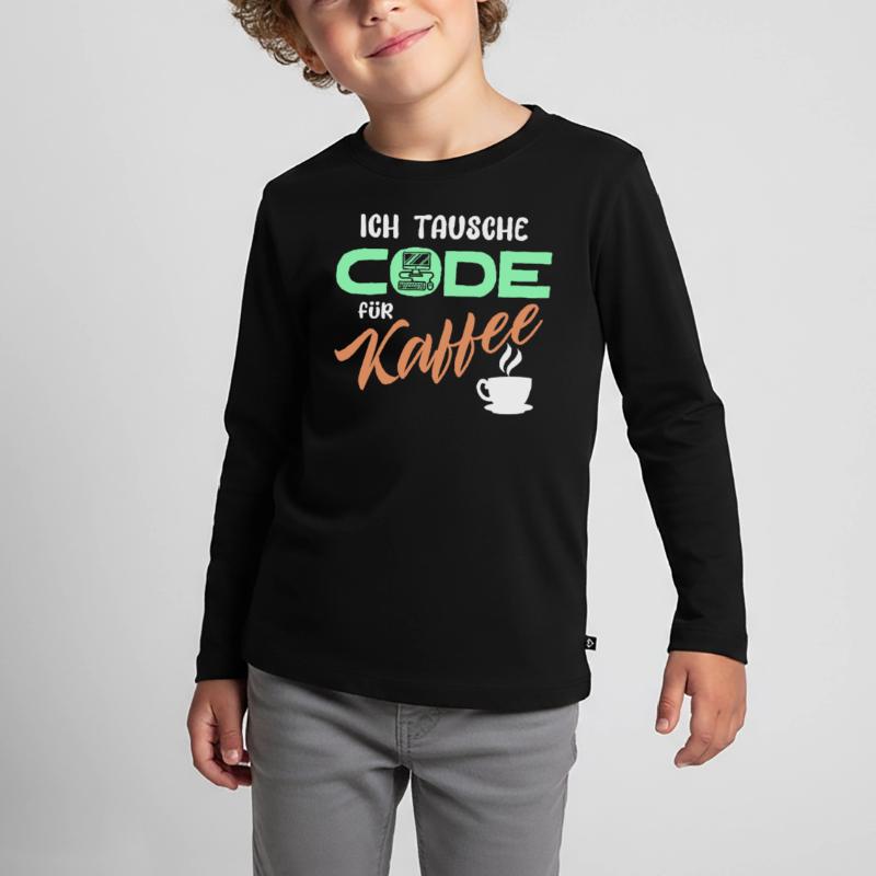 Code Developer Statement Programmierer Computer Kinder Premium Bio Langarmshirt