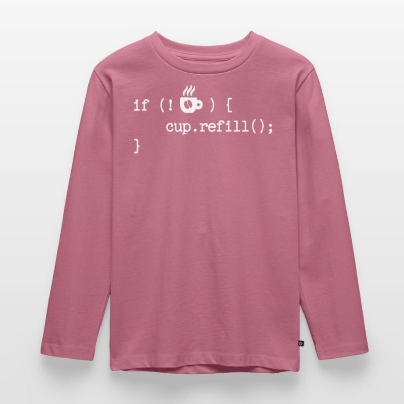 Debug Programmierer Coden Developer Computerfreak Kinder Premium Bio Langarmshirt