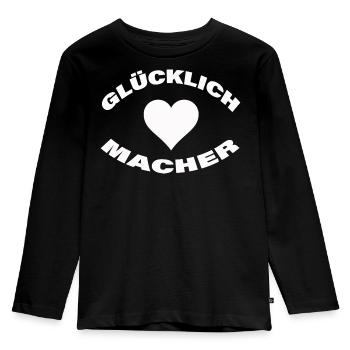 HAPPINESS MAKER - Kids' Premium Longsleeve Shirt - black - Front - AI Model Kid Male (0cm)