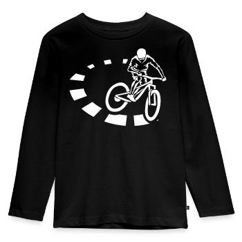 Maillot de VTT Maillot de cyclisme - T-shirt manches longues Premium Enfant - noir - Devant - AI Model Kid Male (0cm)