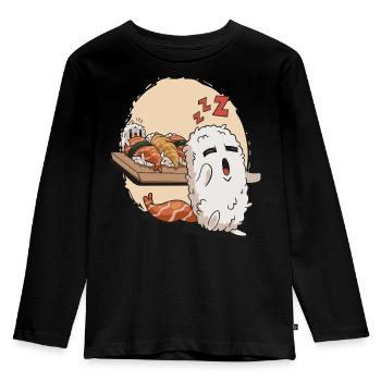 Schlaf-Sushi - Kinder Premium Bio Langarmshirt - Schwarz - Vorne - AI Model Kid Male (0cm)