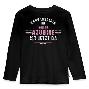 Painter apprentice training apprenticeship painter varnisher - Kids' Premium Longsleeve Shirt - black - Front - AI Model Kid Male (0cm)