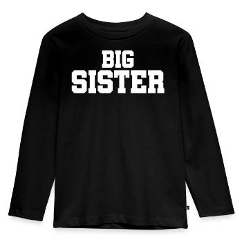 Big Sister - Big Sister - Siblings - Kids' Premium Longsleeve Shirt - black - Front - AI Model Kid Male (0cm)
