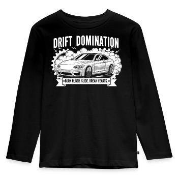 Drift Domination - Kids' Premium Longsleeve Shirt - black - Front - AI Model Kid Male (0cm)