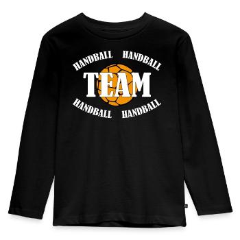 Handball team - Kids' Premium Longsleeve Shirt - black - Front - AI Model Kid Male (0cm)