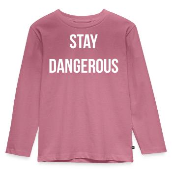 STAY D. | Greyline Official - Kids' Premium Longsleeve Shirt - mauve - Front - AI Model Kid Female (0cm)