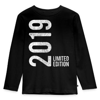 ENFANTS 6 ANS 6ÈME ANNIVERSAIRE ÉDITION LIMITÉE 2019 - T-shirt manches longues Premium Enfant - noir - Devant - AI Model Kid Male (0cm)