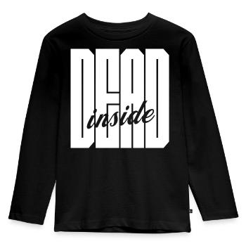 Logo gras Dead Inside - T-shirt manches longues Premium Enfant - noir - Devant - AI Model Kid Male (0cm)