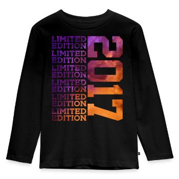 9 ANS ÉDITION LIMITÉE 2017 9E ANNIVERSAIRE - T-shirt manches longues Premium Enfant - noir - Devant - AI Model Kid Male (0cm)
