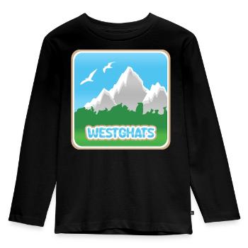 GHATS OCCIDENTAUX - T-shirt manches longues Premium Enfant - noir - Devant - AI Model Kid Male (0cm)