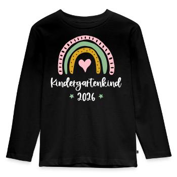 Kindergarten Child 2026 Rainbow Kita Kindergarten - Kids' Premium Longsleeve Shirt - black - Front - AI Model Kid Male (0cm)