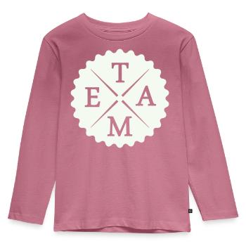 Équipe - T-shirt manches longues Premium Enfant - mauve - Devant - AI Model Kid Female (0cm)