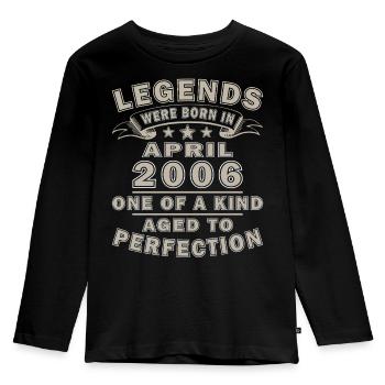 Legends from April 2006 - Kids' Premium Longsleeve Shirt - black - Front - AI Model Kid Male (0cm)