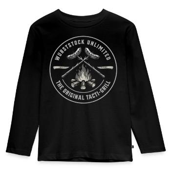 Original Tactical Grill Emblem - Kids' Premium Longsleeve Shirt - black - Front - AI Model Kid Male (0cm)