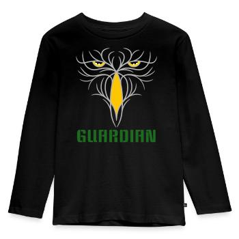 GUARDIAN - Tactical Bird of Prey Design - Kids' Premium Longsleeve Shirt - black - Front - AI Model Kid Male (0cm)