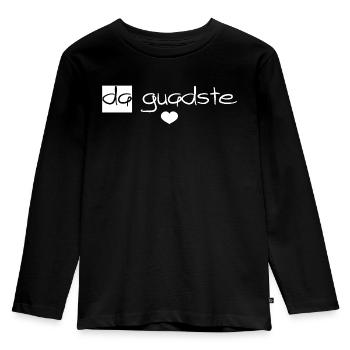 da guadste - the best Austrian dialect - Kids' Premium Longsleeve Shirt - black - Front - AI Model Kid Male (0cm)