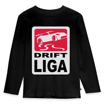 drift_liga14 - Kids' Premium Longsleeve Shirt - black - Front - AI Model Kid Male (0cm)