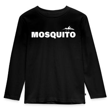 MOSQUITO - Kinder Premium Bio Langarmshirt - Schwarz - Vorne - AI Model Kid Male (0cm)