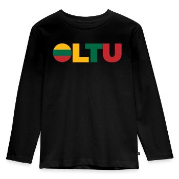 Lithuania - Kids' Premium Longsleeve Shirt - black - Front - AI Model Kid Male (0cm)