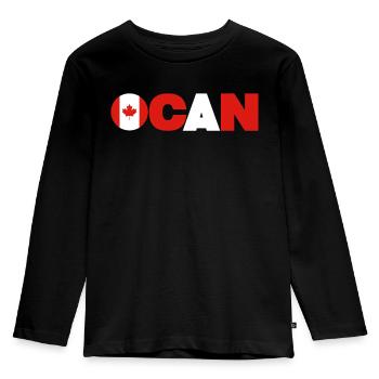 Canada - T-shirt manches longues Premium Enfant - noir - Devant - AI Model Kid Male (0cm)