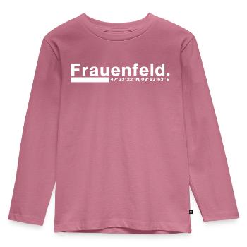 Frauenfeld Koordinaten Thurgau Thurgauer - Kinder Premium Bio Langarmshirt - Mauve - Vorne - AI Model Kid Female (0cm)