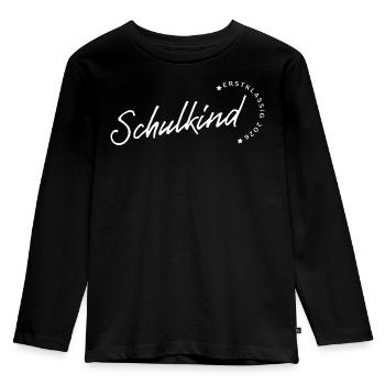 Schulkind 2026 Erstklassig Einschulung Design - Kinder Premium Bio Langarmshirt - Schwarz - Vorne - AI Model Kid Male (0cm)