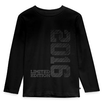 10E ÉDITION LIMITÉE DU 10E ANNIVERSAIRE 2016 - T-shirt manches longues Premium Enfant - noir - Devant - AI Model Kid Male (0cm)