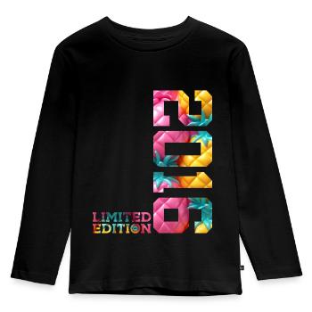 10E ÉDITION LIMITÉE DU 10E ANNIVERSAIRE 2016 - T-shirt manches longues Premium Enfant - noir - Devant - AI Model Kid Male (0cm)