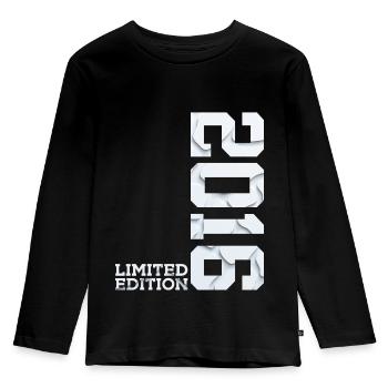 10E ÉDITION LIMITÉE DU 10E ANNIVERSAIRE 2016 - T-shirt manches longues Premium Enfant - noir - Devant - AI Model Kid Male (0cm)