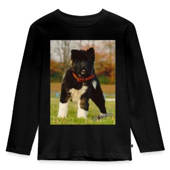 Titre d’avril - T-shirt manches longues Premium Enfant - noir - Devant - AI Model Kid Male (0cm)