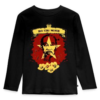 Vietnam - T-shirt manches longues Premium Enfant - noir - Devant - AI Model Kid Male (0cm)