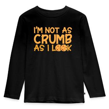 Bread Baking Gift Bakery Quote Baker - Kids' Premium Longsleeve Shirt - black - Front - AI Model Kid Male (0cm)