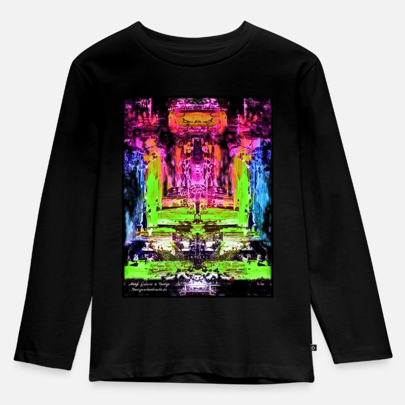 "Line3.2" Black Edition by Marco Eckenbrecht - Kinder Premium Bio Langarmshirt - Schwarz