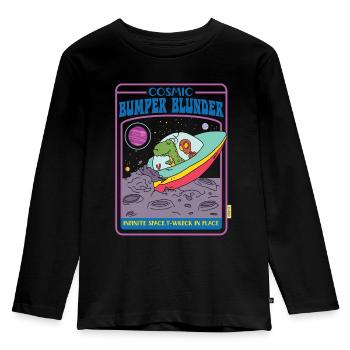 Cosmic Bumper - Infinite Space - T-Wreck In Place - Kids' Premium Longsleeve Shirt - black - Front - AI Model Kid Male (0cm)