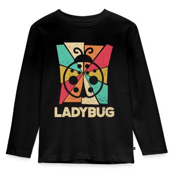 Ladybug Entomologist Ladybirds Entomology - Kinder Premium Bio Langarmshirt - Schwarz - Vorne - AI Model Kid Male (0cm)
