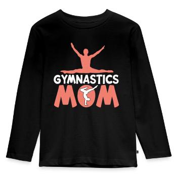 Akrobat Turner Gymnastik Turnen Tumbling - Kinder Premium Bio Langarmshirt - Schwarz - Vorne - AI Model Kid Male (0cm)