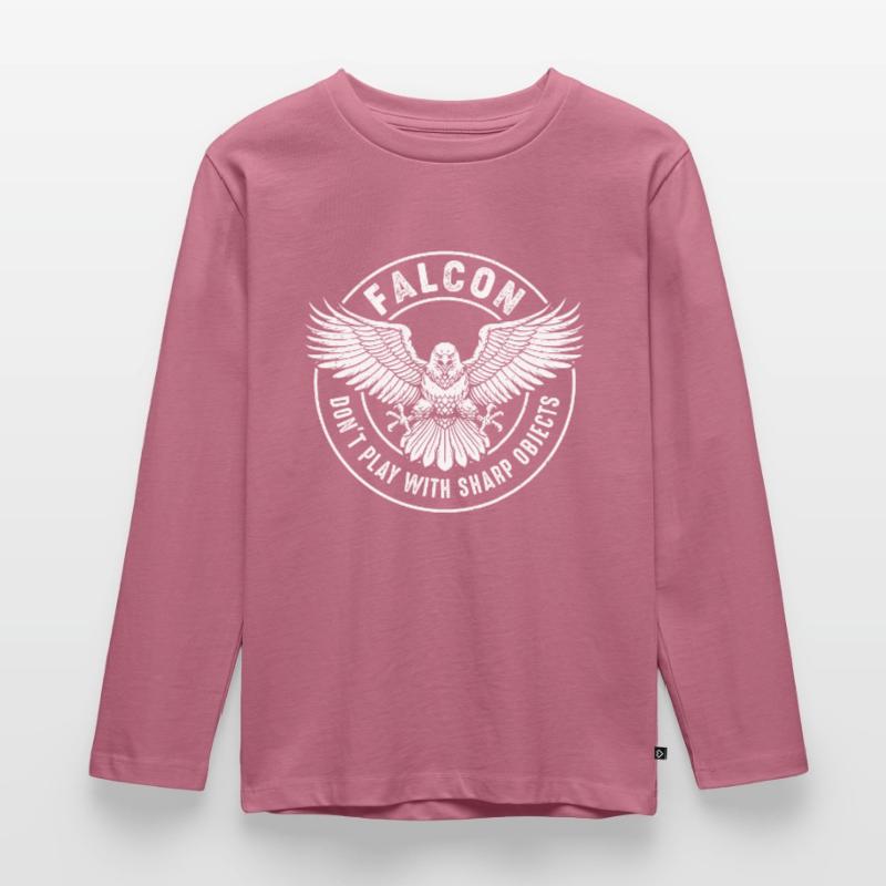 Falcon Sharp objects Falconry Ornithologist Eagle Kids' Premium Longsleeve Shirt