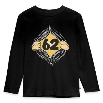 62 PUT ON SHIRT - Kids' Premium Longsleeve Shirt - black - Front - AI Model Kid Male (0cm)