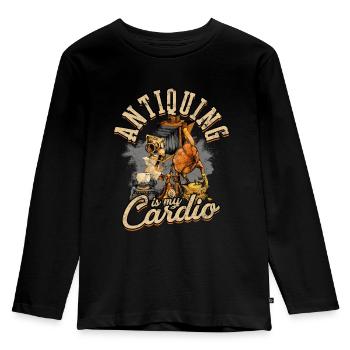 Antiques Antiques Antique Collector Antiques - Kids' Premium Longsleeve Shirt - black - Front - AI Model Kid Male (0cm)