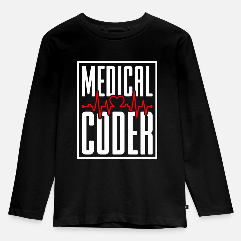 Coding Specialist Medical Coder - Kids' Premium Longsleeve Shirt - black